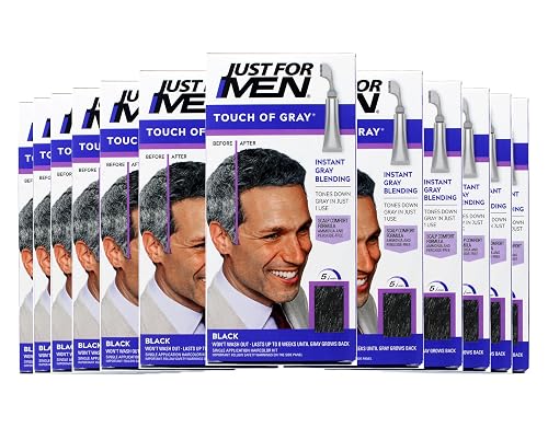 Just for Men Touch of Gray Hair Treatment, Black T-55 (Pack of 12) Beauty & Personal Care Just for Men