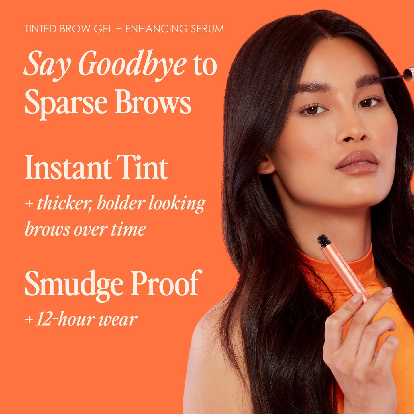 Grande Cosmetics GrandeBROW 2-in-1 Tinted Brow Gel + Brow Enhancing Serum for Thicker & Darker-Looking Eyebrows, Shape & Fill Brows, with Castor Oil Beauty and Personal Care Grande Cosmetics