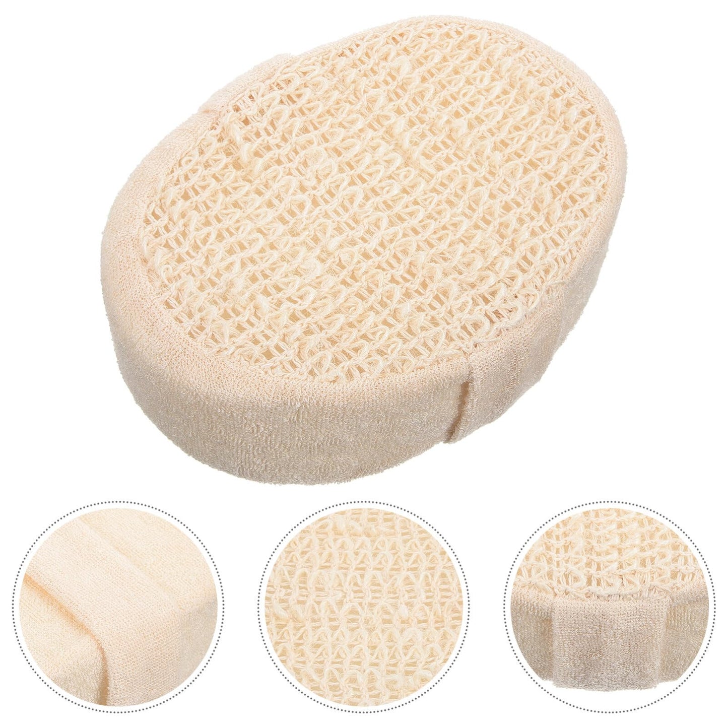 Uonlytech Cotton Linen Bath Towel Shower Brush Bathing Exfoliating Scrubber Bath Sponge Brush Shower Exfoliator Bath Scrubbing Sponge Shower Sponge Beauty and Personal Care Uonlytech