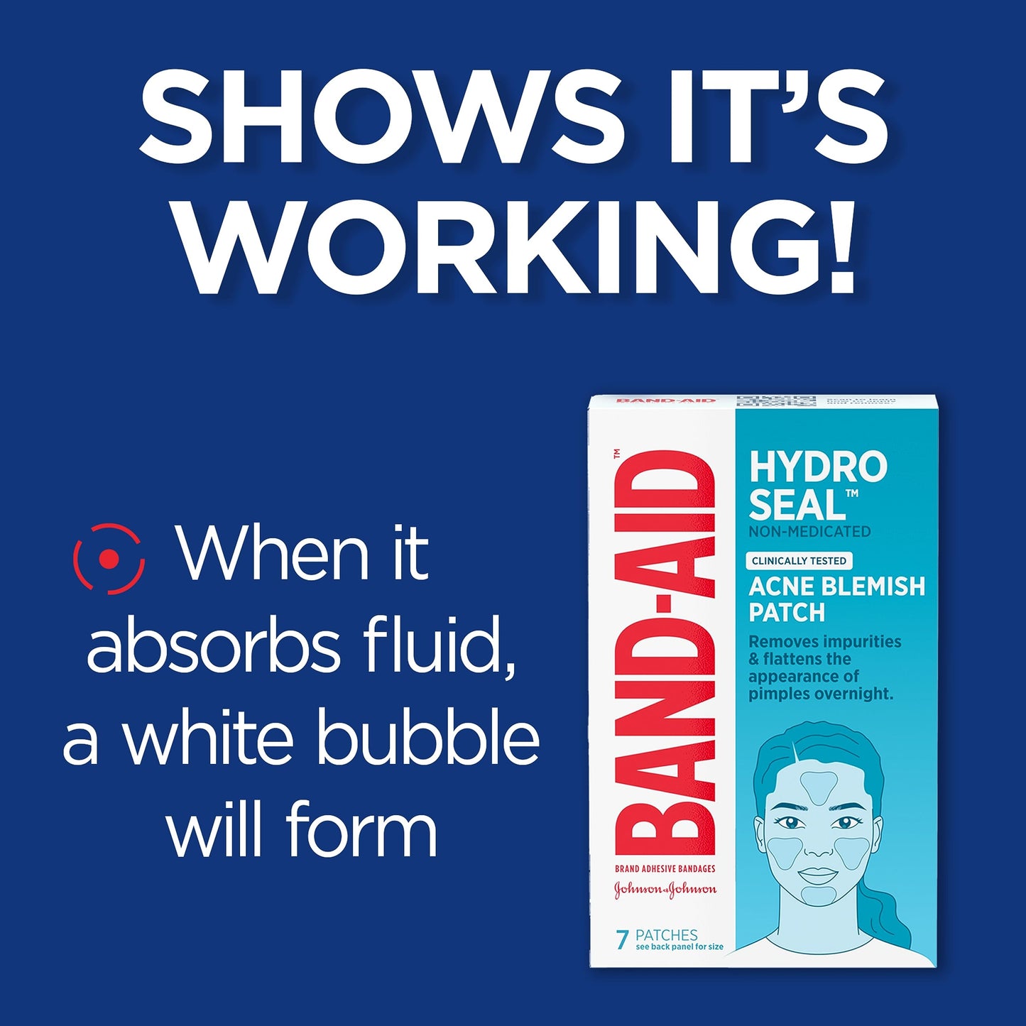 Band-Aid Brand Hydro Seal Acne Patches for Face, Non-Medicated Acne Blemish Patch Absorbs Fluids & Provides a Protective Healing Environment Beauty & Personal Care Band-Aid