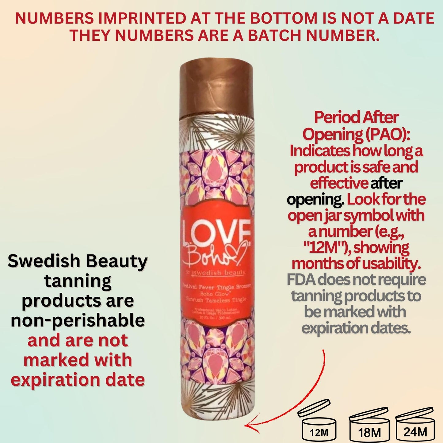 Love Boho Festival Fever Tingle DHA Bronzer Beginner Level 10oz Beauty & Personal Care Swedish Beauty