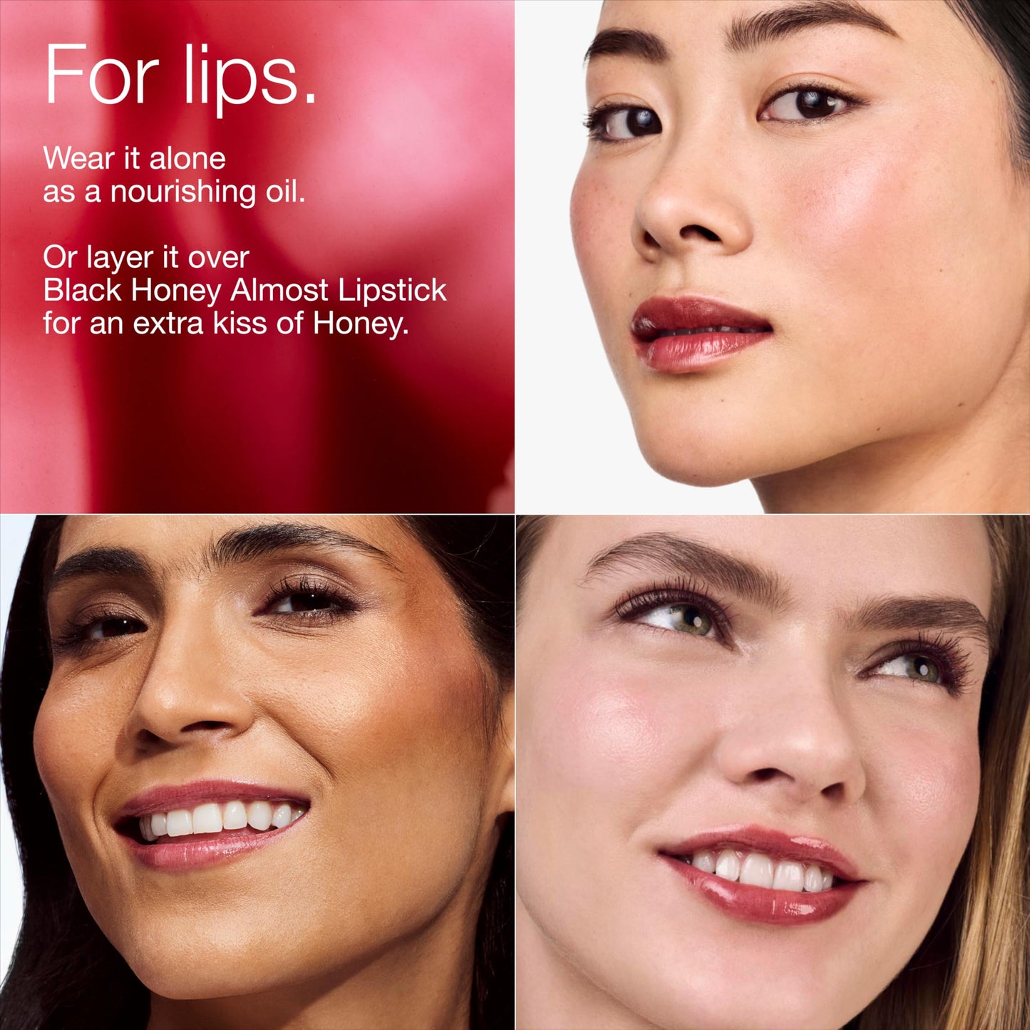 Clinique Pop Lip + Cheek Tinted Oil in Black Honey | Conditions Lips + Gives Cheeks a Natural, Dewy Flush Beauty & Personal Care Clinique