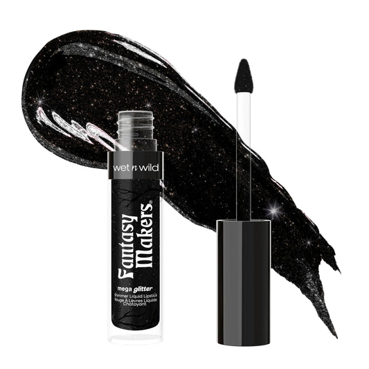 wet n wild Halloween Fantasy Makers Mega Glitter Shimmer Liquid Lipstick,High Pigmented Creamy Texture, Shimmery Blendable Formula, Cruelty-Free Beauty & Personal Care wet n wild