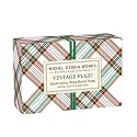 Michel Design Works 4.5oz Boxed Single Shea Butter Soap, Vintage Plaid Beauty & Personal Care Michel Design Works