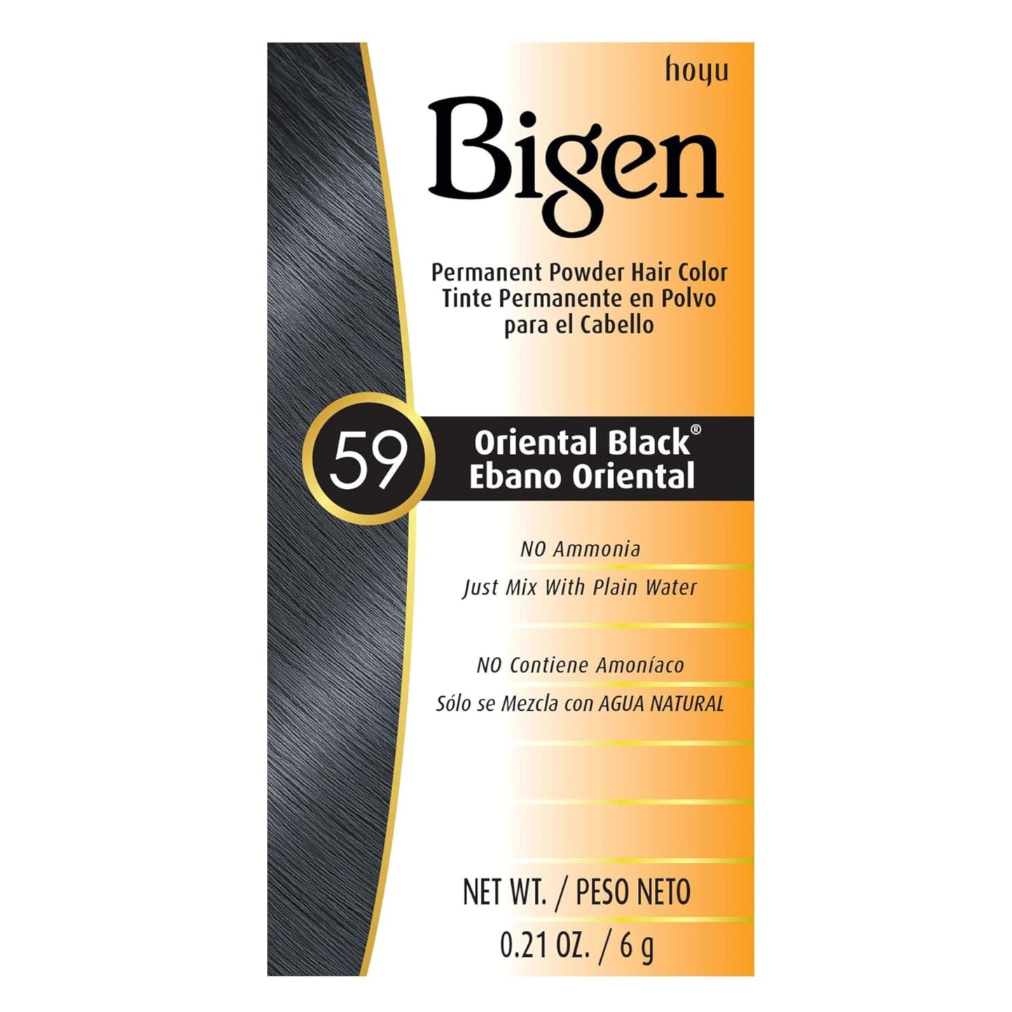 Bigen Permanent Powder Hair Color 59 Oriental Black 1 ea Beauty & Personal Care Bigen