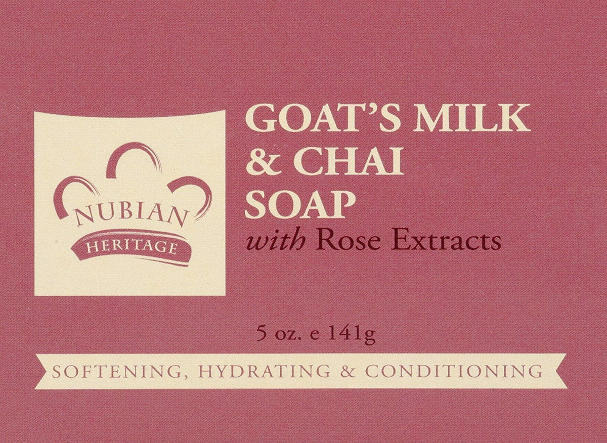 Nubian Heritage Soap Bar Goats Mlk Chai Beauty & Personal Care Nubian Heritage