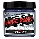 MANIC PANIC Classic Blue Steel Semi Permanent Hair Color - Cool Silver Hair Dye for Women & Men That Lasts 4-6 Weeks - Vegan, Ammonia & Cruelty-Free Beauty & Personal Care MANIC PANIC