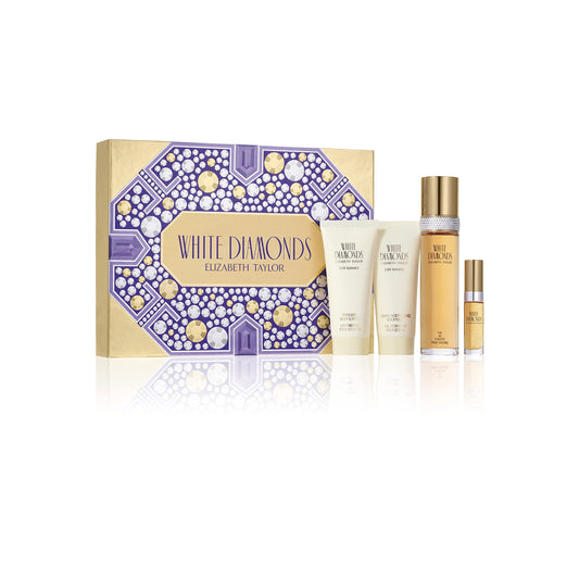 Elizabeth Taylor White Diamonds Women's Fragrance 4 Piece Gift Set Beauty & Personal Care Elizabeth Taylor