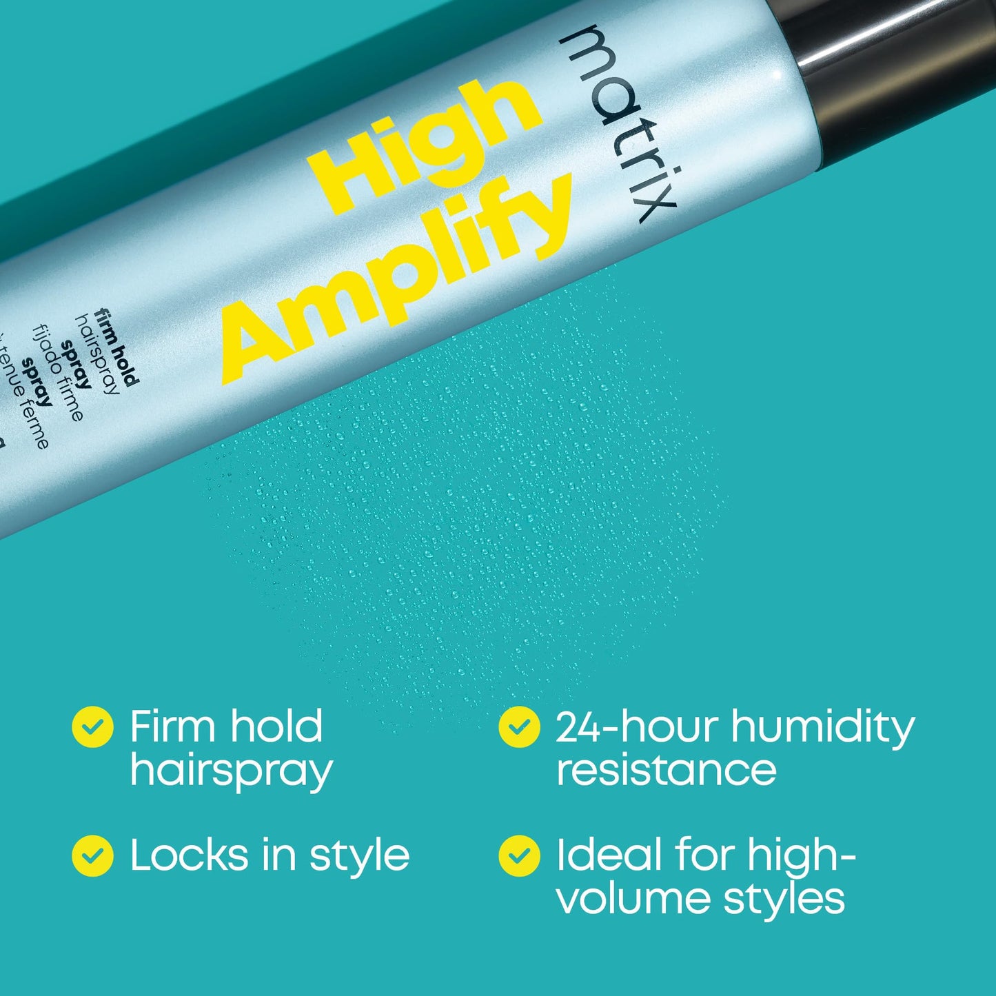 Matrix High Amplify ProForma Firm Hold Hairspray - Adds Intense Volume & Shine, For Fine Hair, Silicone-Free and Vegan, 24 Hour Humidity Resistance Beauty & Personal Care MATRIX