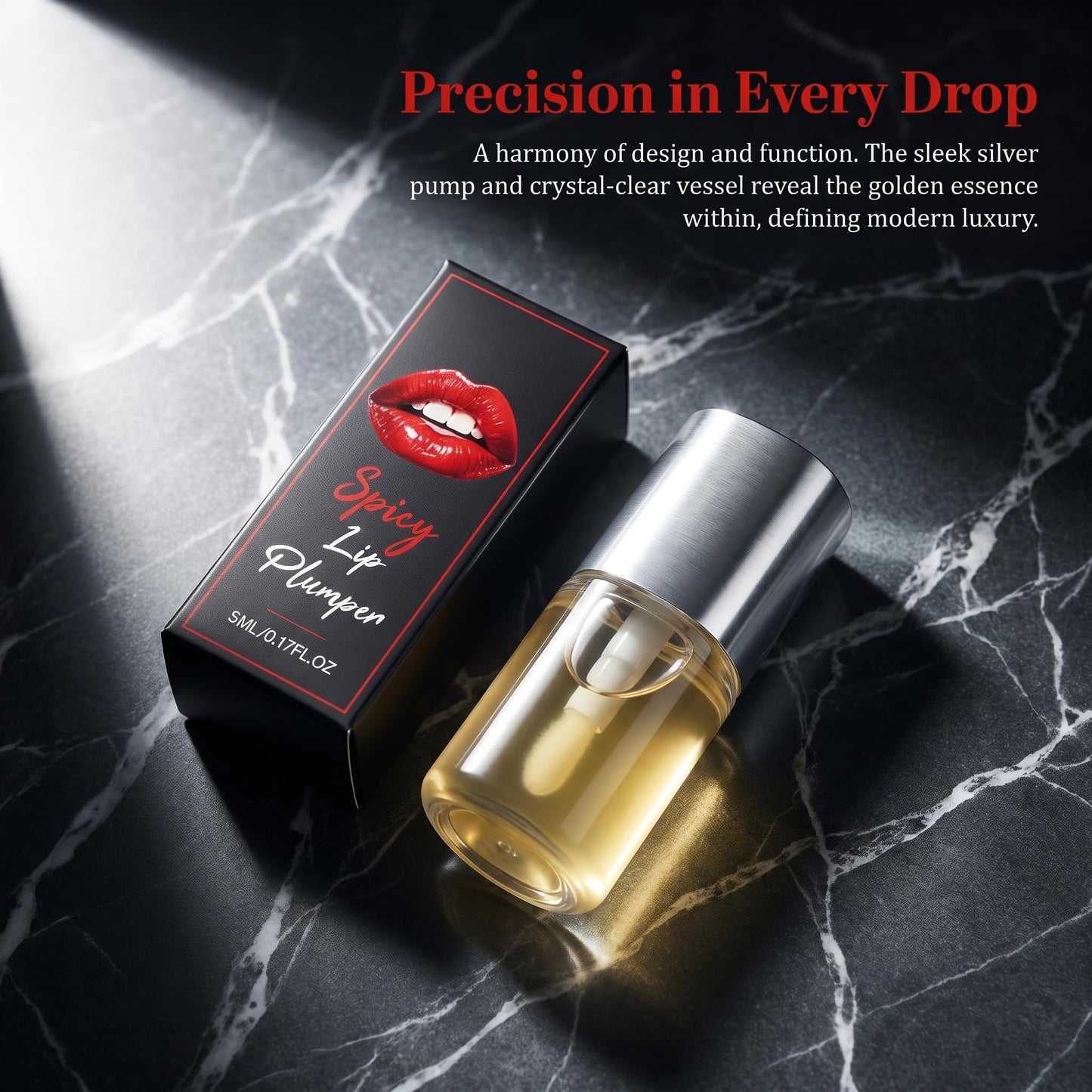 SLTCZHTZEP Spicy Plumping Lip Oil, Moisturizing Lip Plumper Gloss for Fuller Looking Lips & Fine Lines,5ml Beauty & Personal Care SLTCZHTZEP