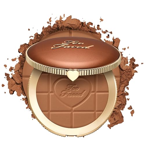 Too Faced Chocolate Soleil Matte Blurring Bronzer | Matte Bronzer Powder that Mimics Natural Skin for Blurred Sun-Kissed Effect, Milk Chocolate, 0.28 Beauty & Personal Care Too Faced