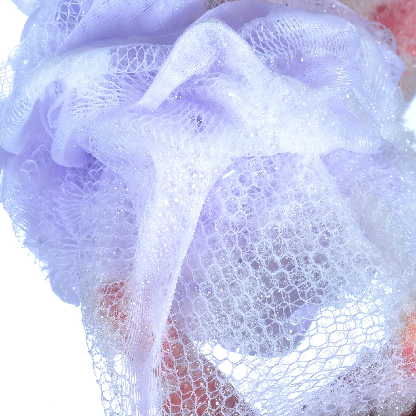 iboodi 60g/pcs Purple Mesh Bath Sponge Shower Pouf Loofahs Shower Puff Pack of 4 (Purple) Beauty & Personal Care iboodi