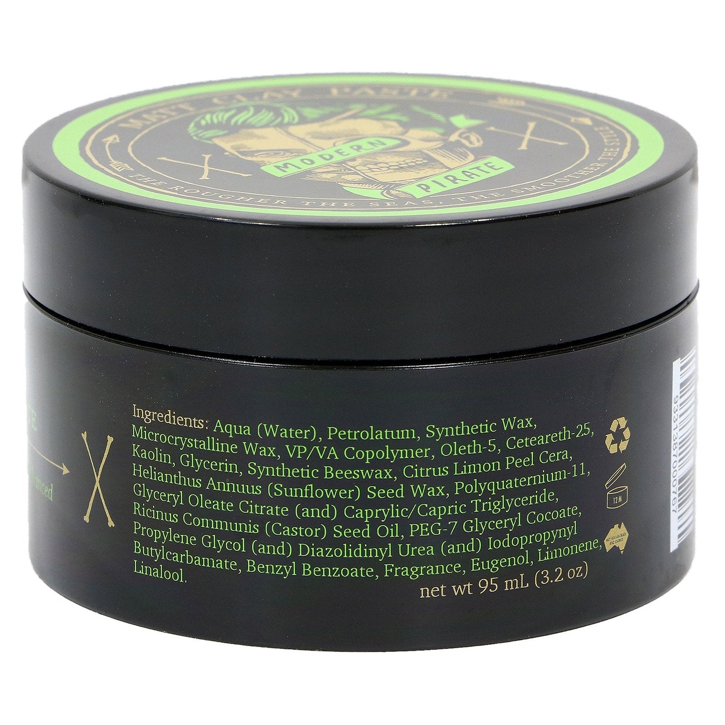 MODERN PIRATE Medium Hold Matte Clay Paste Hair Pomade 3.2 oz Beauty & Personal Care Modern Pirate