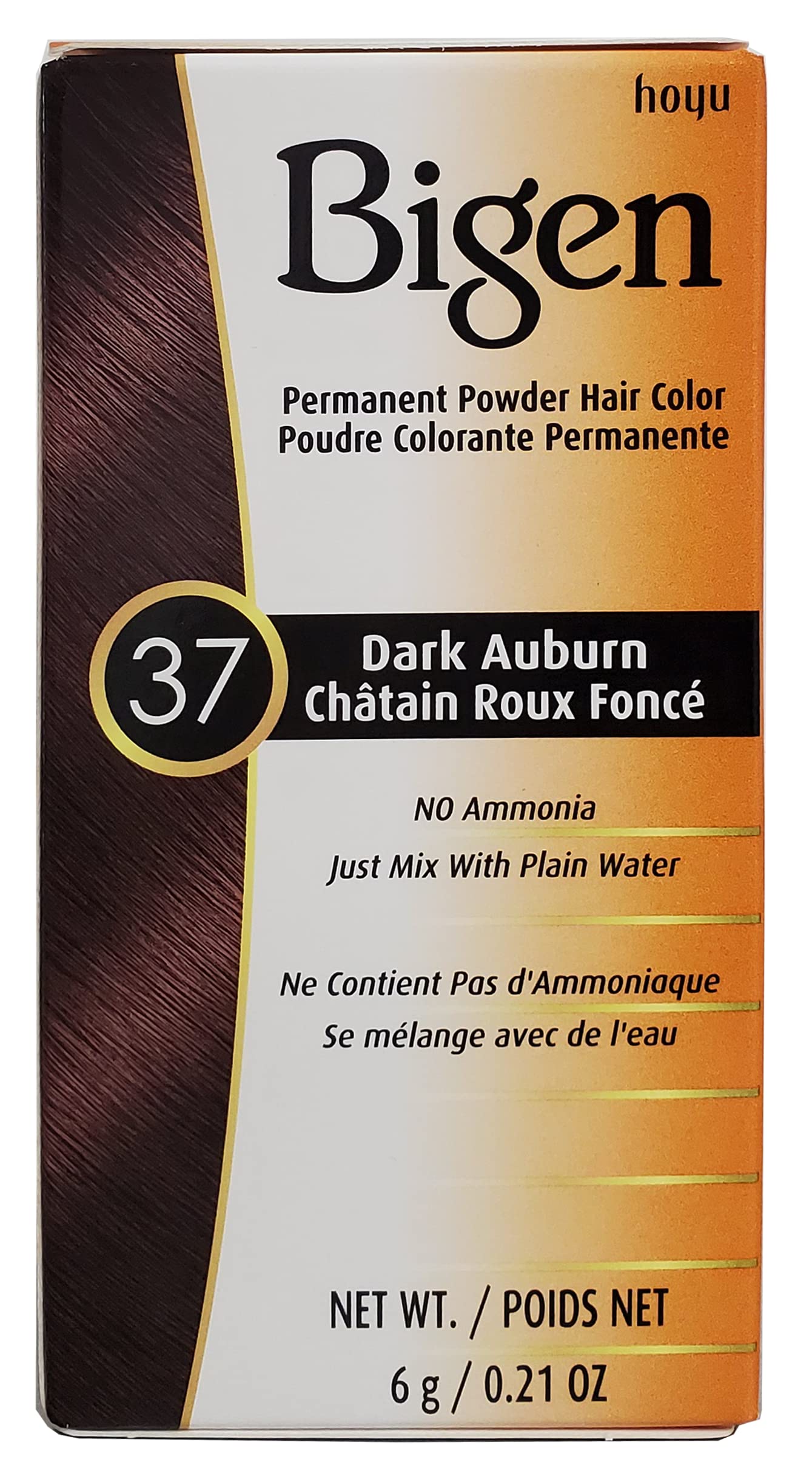 Bigen Powder Hair Color #37 Dark Auburn 0.21oz (2 Pack) Beauty & Personal Care Bigen