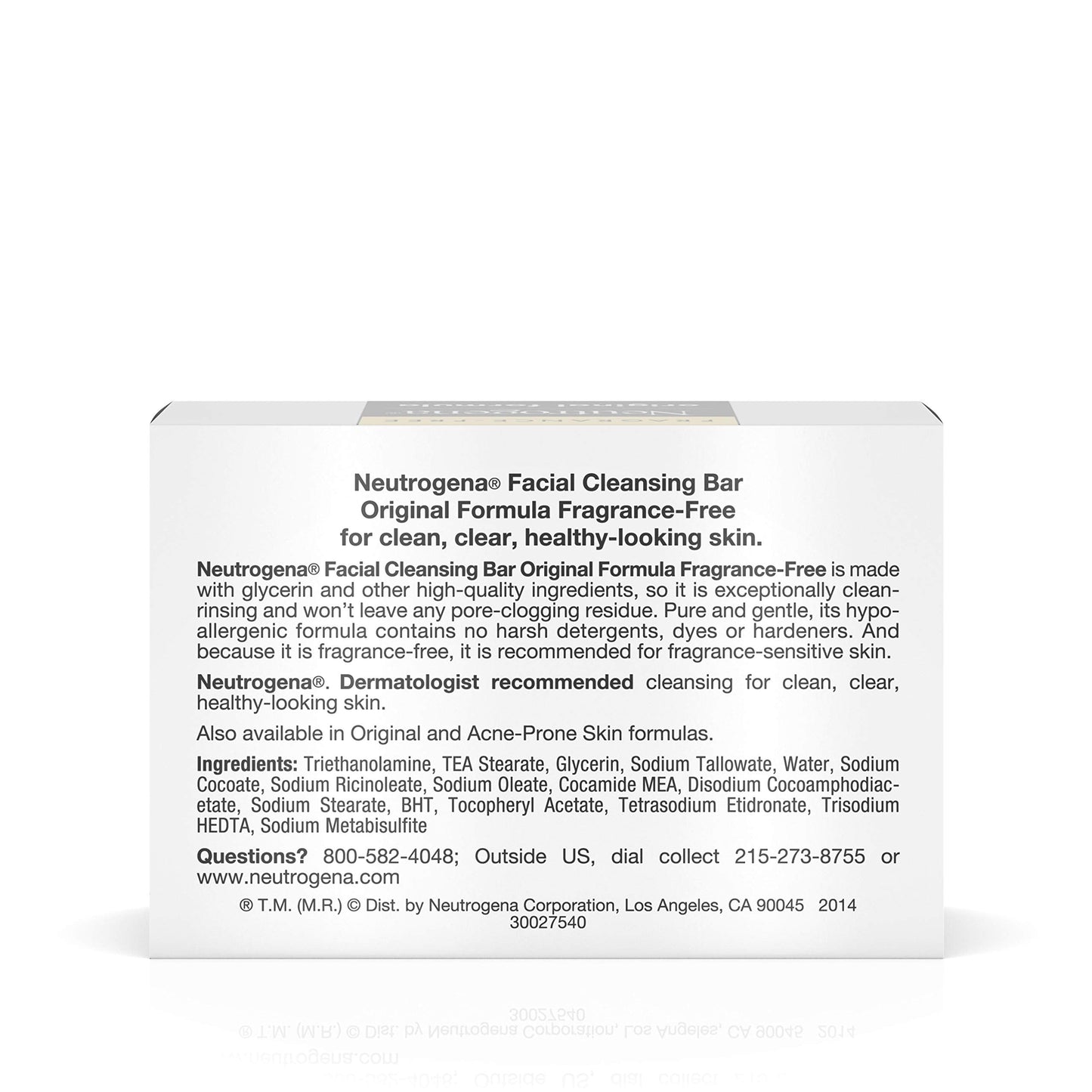 Neutrogena Face Cleansing Bar - Fragrance Free - 3.5 oz Beauty & Personal Care Neutrogena
