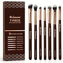 Eye Makeup Brushes Eyeshadow Brush Set - 7pcs Soft Synthetic Eyeshadow Blending Brush Kit - For Blending Eyeshadow, Eyeliner, Crease, Eyebrow - Long Beauty & Personal Care Lamora
