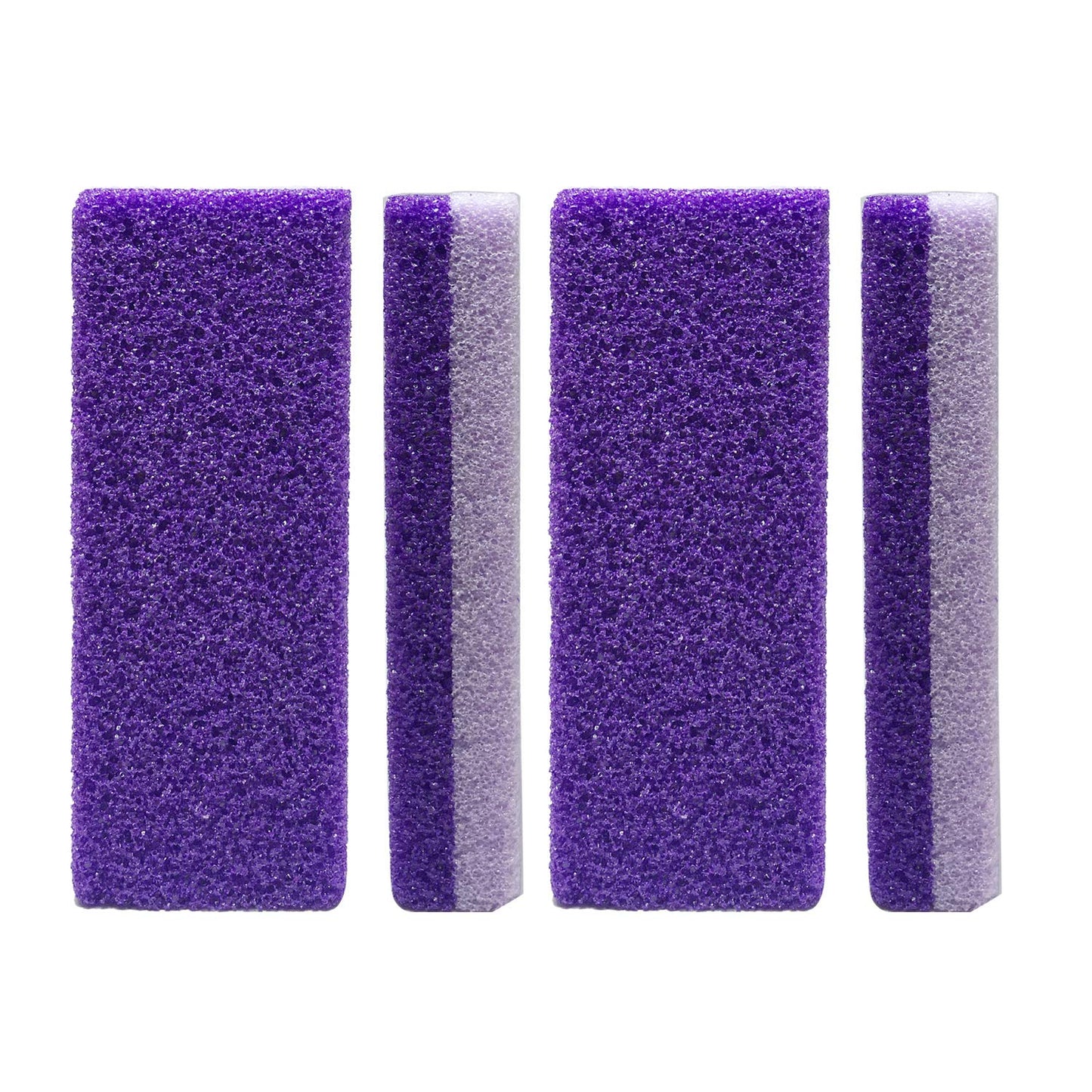 4 Pcs Foot Exfoliator Pedicure Tool Foot Callus Remover Scrubber (Purple) Beauty & Personal Care Kukiwhy