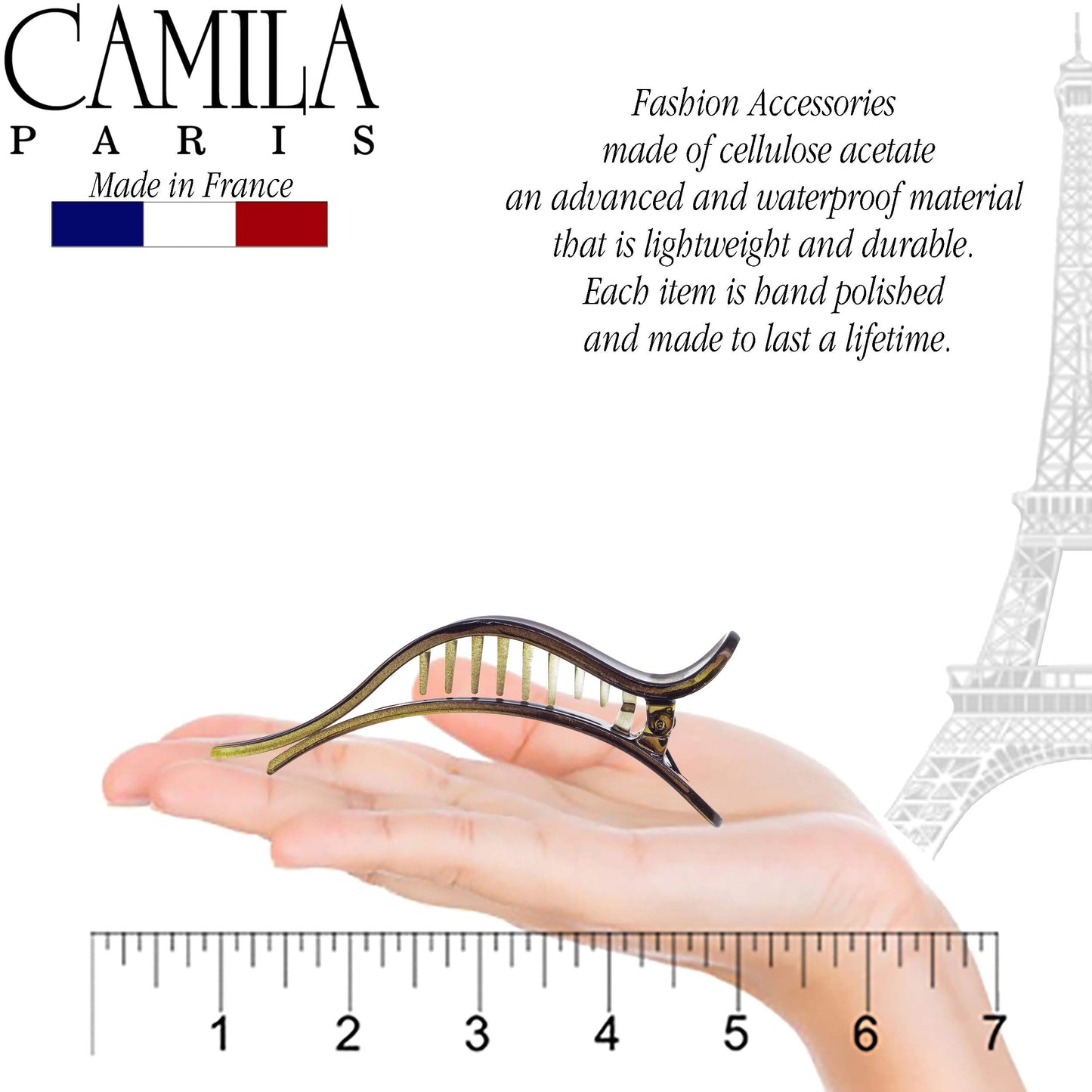 Camila Paris CP922 French Hair Clip for Women, Alligator Clip, Duckbill Girls Hair Claw Clips Jaw Fashion Durable and Styling Hair Accessories Beauty & Personal Care Camila