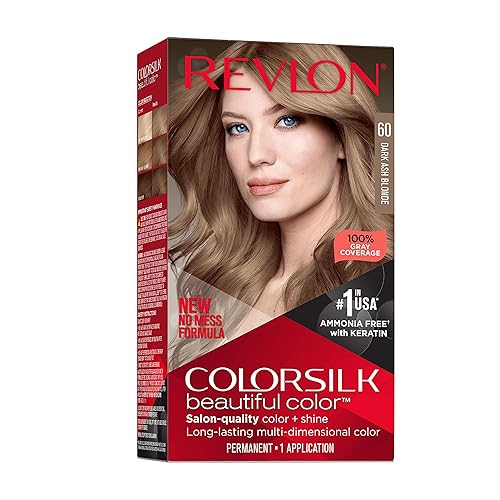 Revlon Colorsilk Beautiful Color Permanent Hair Color, Long-Lasting High-Definition Color, Shine & Silky Softness with 100% Gray Coverage, Ammonia Beauty & Personal Care REVLON