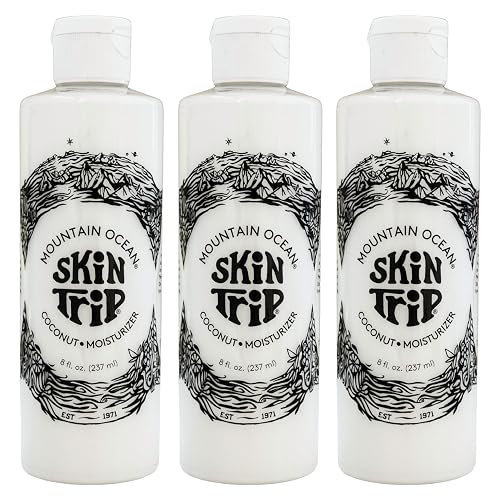 Mountain Ocean The Original Skin Trip Coconut Body Lotion, 8 Oz (Pack of 3), Lightweight, Fast Absorbing Moisturizer, with Coconut Oil, Aloe Vera Beauty & Personal Care Mountain Ocean