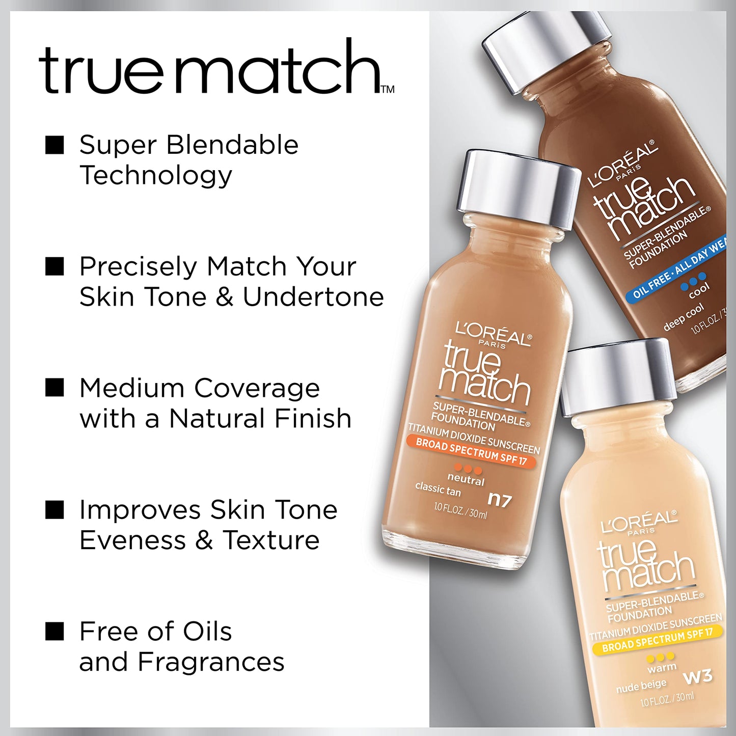 L'Oréal Paris True Match Super-Blendable Makeup, Cappuccino, 1 fl. oz. Beauty & Personal Care L'Oreal Paris