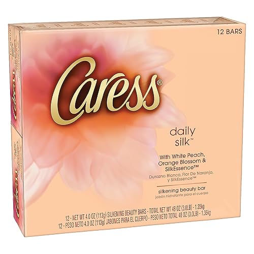 Caress Beauty Bar, Daily Silk 4 oz, 12 Bar, (Pack of 2) Beauty & Personal Care Caress
