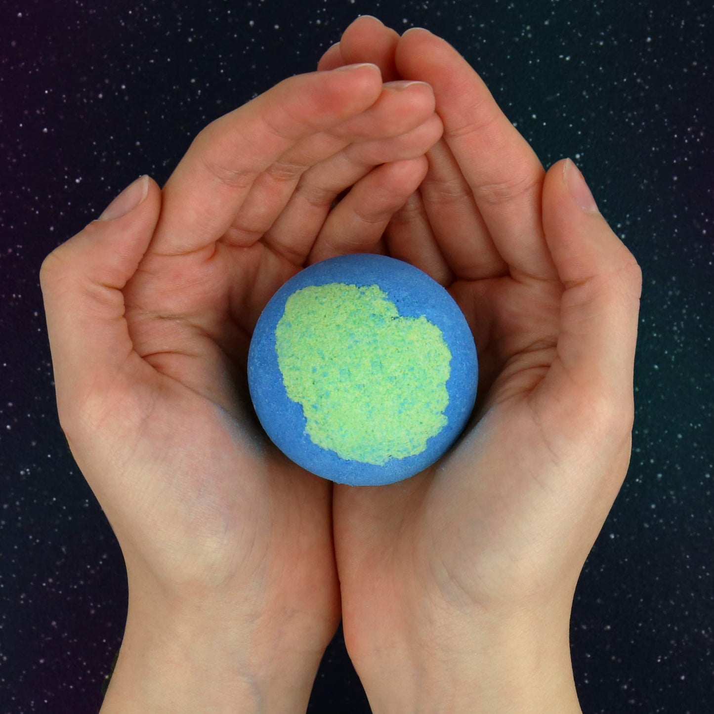 Gift Republic You are My World Bath Bomb Blueberry and Green Tea Scented Bath Bomb Gift Republic Earth Shaped Bath Time Fun Pampering Gift Beauty and Personal Care Gift Republic