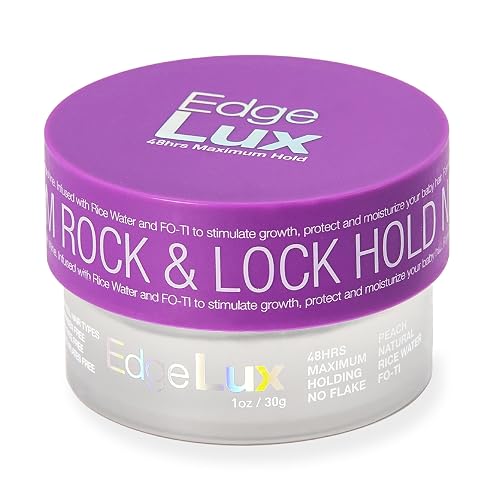 Lux Collection Edge Control Gel for 4C Hair - 48 Hour Maximum Hold Edge Control, Edge Lux with Castor Oil, Keratin & Biotin, Non-Flaking Styling Gel Beauty & Personal Care Lux Collection