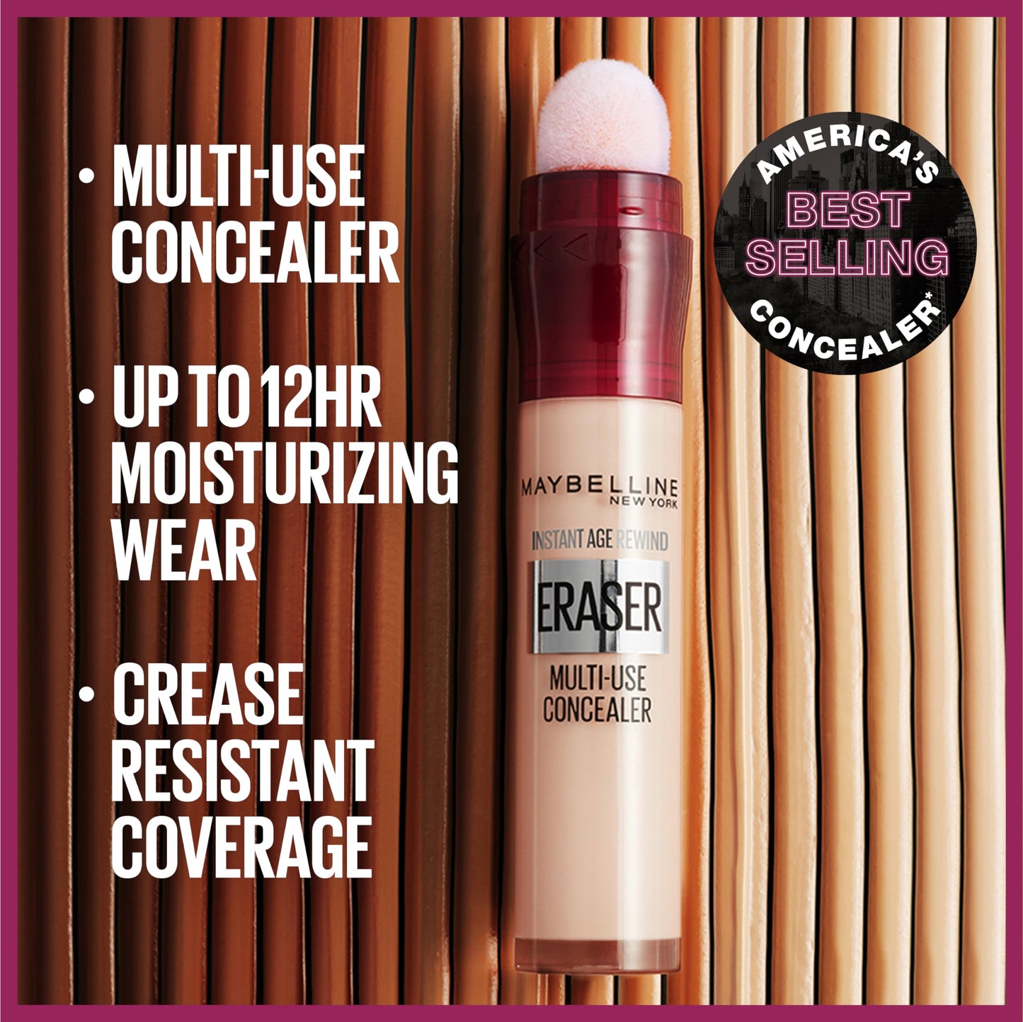 Maybelline Instant Age Rewind Eraser Dark Circles Treatment Multi-Use Concealer, 148, 1 Count (Packaging May Vary) Beauty & Personal Care MAYBELLINE