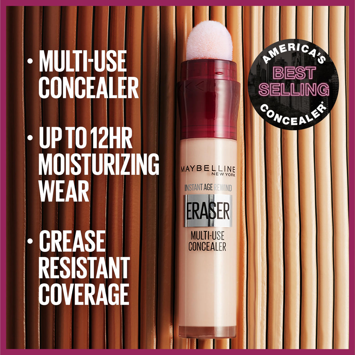 Maybelline Instant Age Rewind Eraser Dark Circles Treatment Multi-Use Concealer, 146, 1 Count (Packaging May Vary) Beauty & Personal Care MAYBELLINE
