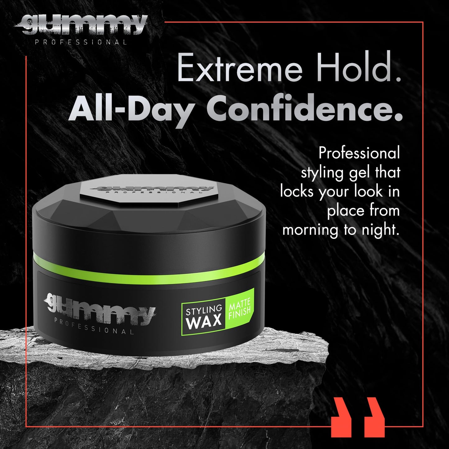 Gummy Professional Hair Wax for Men & Women - Strong Hold Matte Finish Styling - Flexible Hair Product for Long-Lasting Hold, Grooming, Beauty & Personal Care Gummy