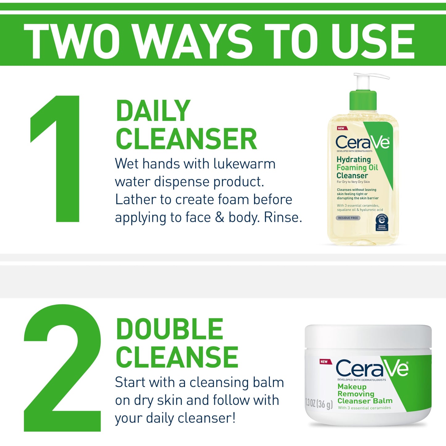 CeraVe Hydrating Foaming Oil Facial Cleanser with Hyaluronic Acid, 19oz Beauty and Personal Care CeraVe