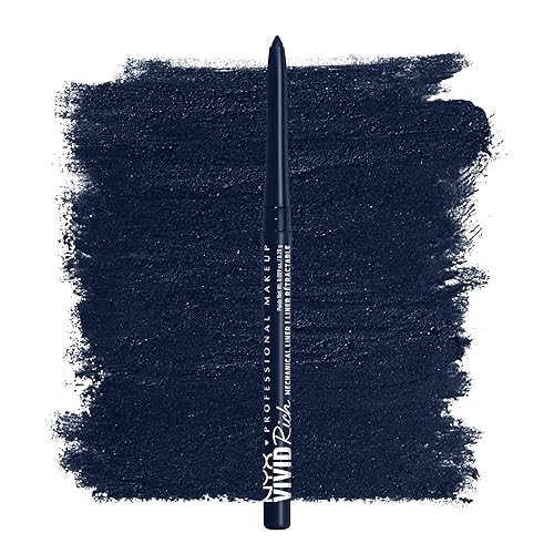NYX PROFESSIONAL MAKEUP Mechanical Eye Pencil, Vivid Rich Mechanical, Creamy Retractable Eyeliner - Sapphire Bling, Deep Blue Eyeliner Beauty & Personal Care NYX PROFESSIONAL MAKEUP