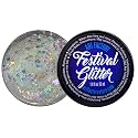 Art Factory Snowflake Iridescent Clear Body Glitter Gel - Chunky Cosmetic Glitter for Face, Hair & Body - Festival Rave Makeup, Long Wear Hair Glitter Beauty & Personal Care Art Factory