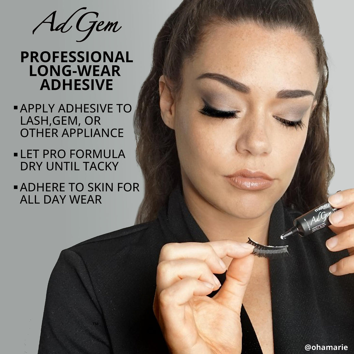 Mehron Makeup AdGem Adhesive | Rhinestone Glue | Latex-Free Eyelash Glue | Body Adhesive .17 fl oz (5 ml)
