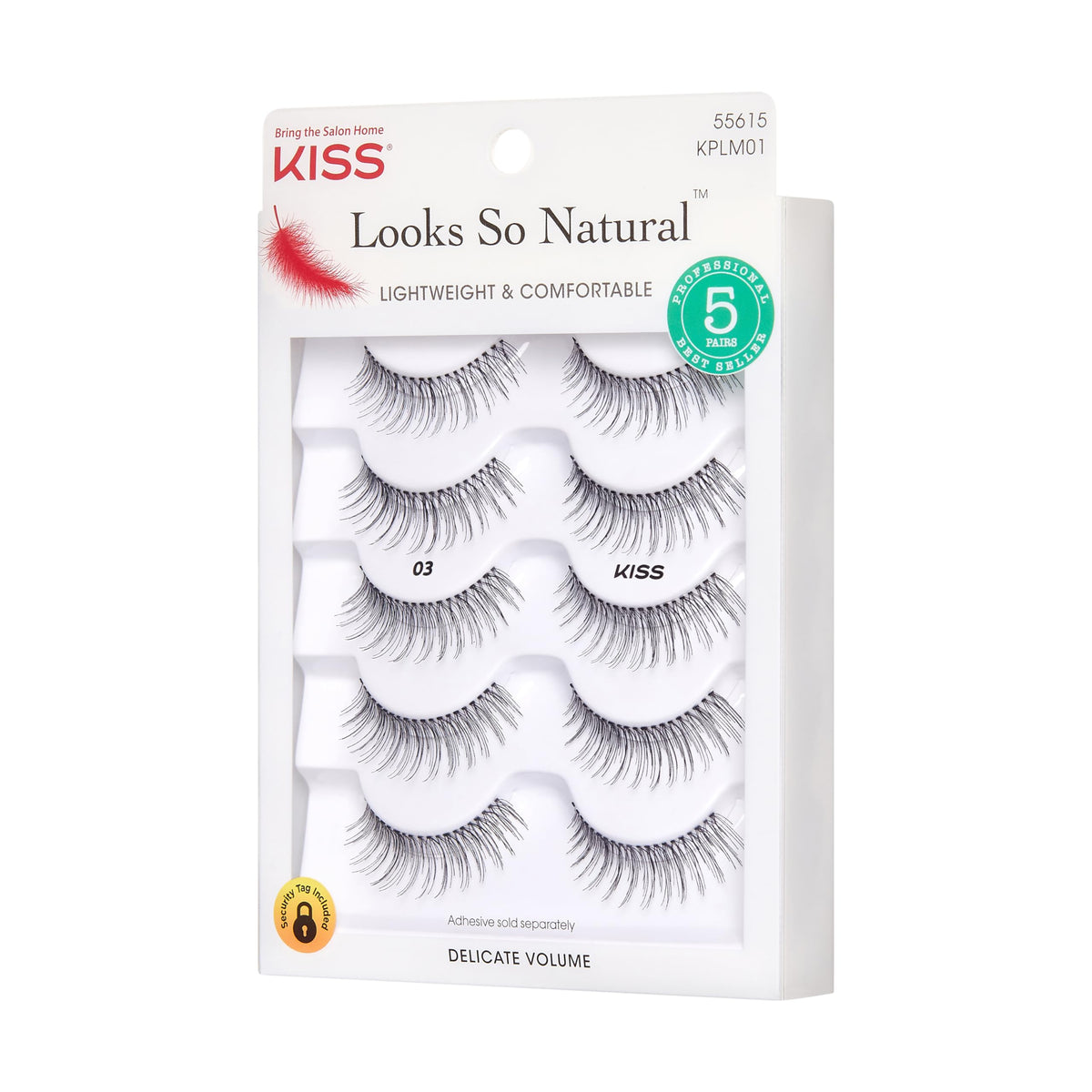 KISS Looks So Natural, False Eyelashes, 'Multipack - 03', 10mm, Includes, Easy to Apply, Reusable Lash Clusters Beauty & Personal Care KISS