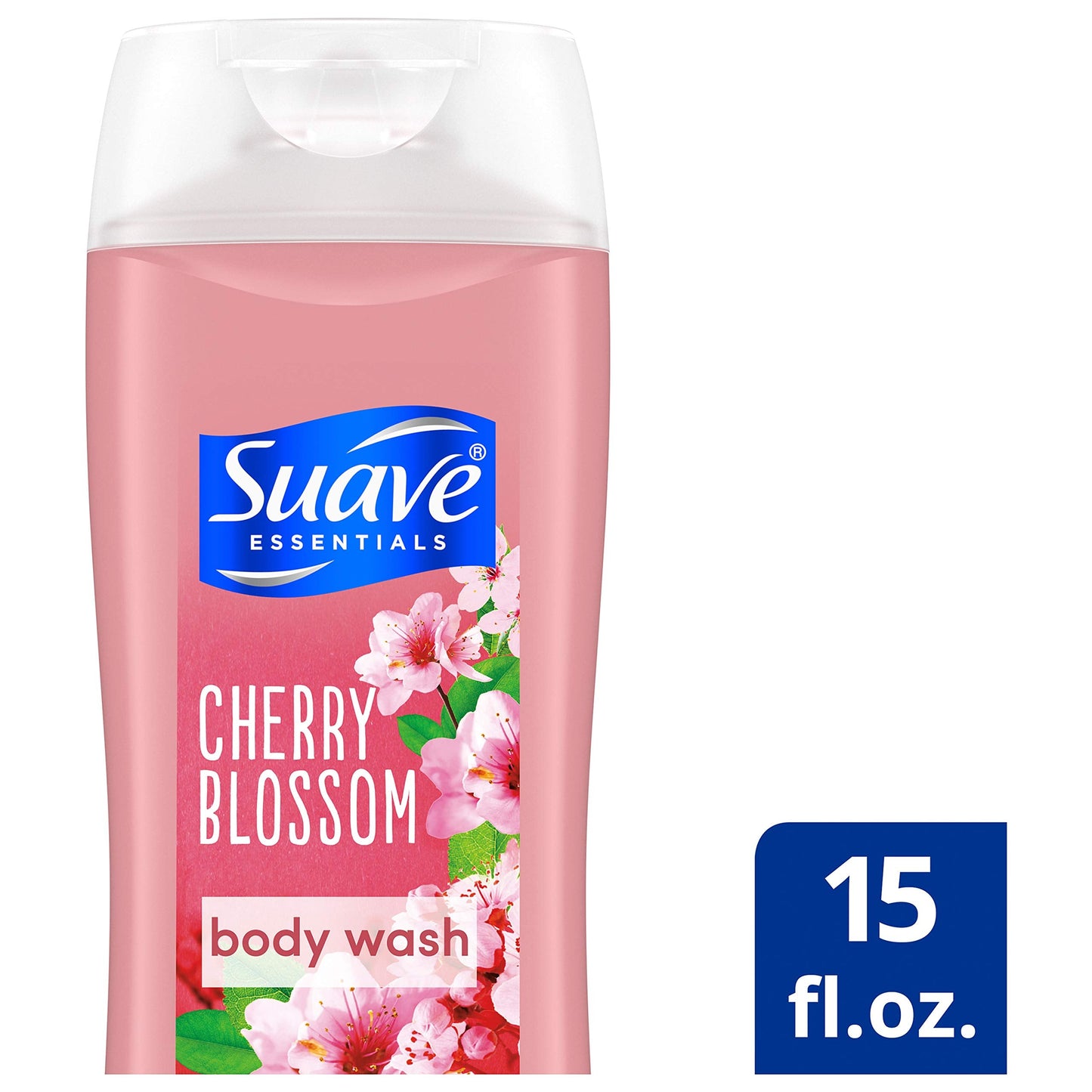Suave Essentials Body Wash, Cherry Blossom, Packaging May Vary, 15 Fl Oz, Pack of 6 Beauty & Personal Care Suave