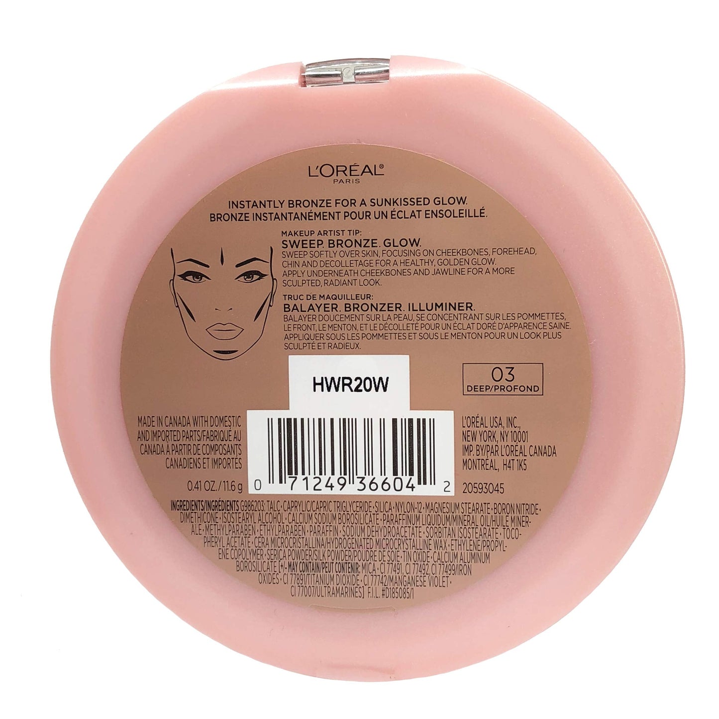 L'Oreal Paris Cosmetics True Match Lumi Bronze It Bronzer For Face And Body, Deep, 0.41 Fluid Ounce Beauty & Personal Care L'Oreal Paris