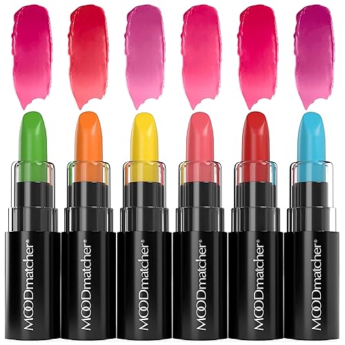 MOODmatcher original Color Changing Lipstick - 12 Hours Long-Lasting, Moisturizing, Smudge-Proof, Easy to Apply Creamy Lipstick, Glamorous Beauty & Personal Care MOODmatcher