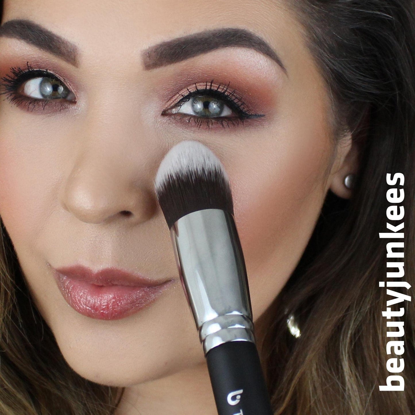 Under Eye Concealer Brush - Beauty Junkees Tapered Kabuki Brush with Soft Synthetic Bristles for Concealing, Blending, Setting, Buffing with Powder Beauty & Personal Care Beauty Junkees