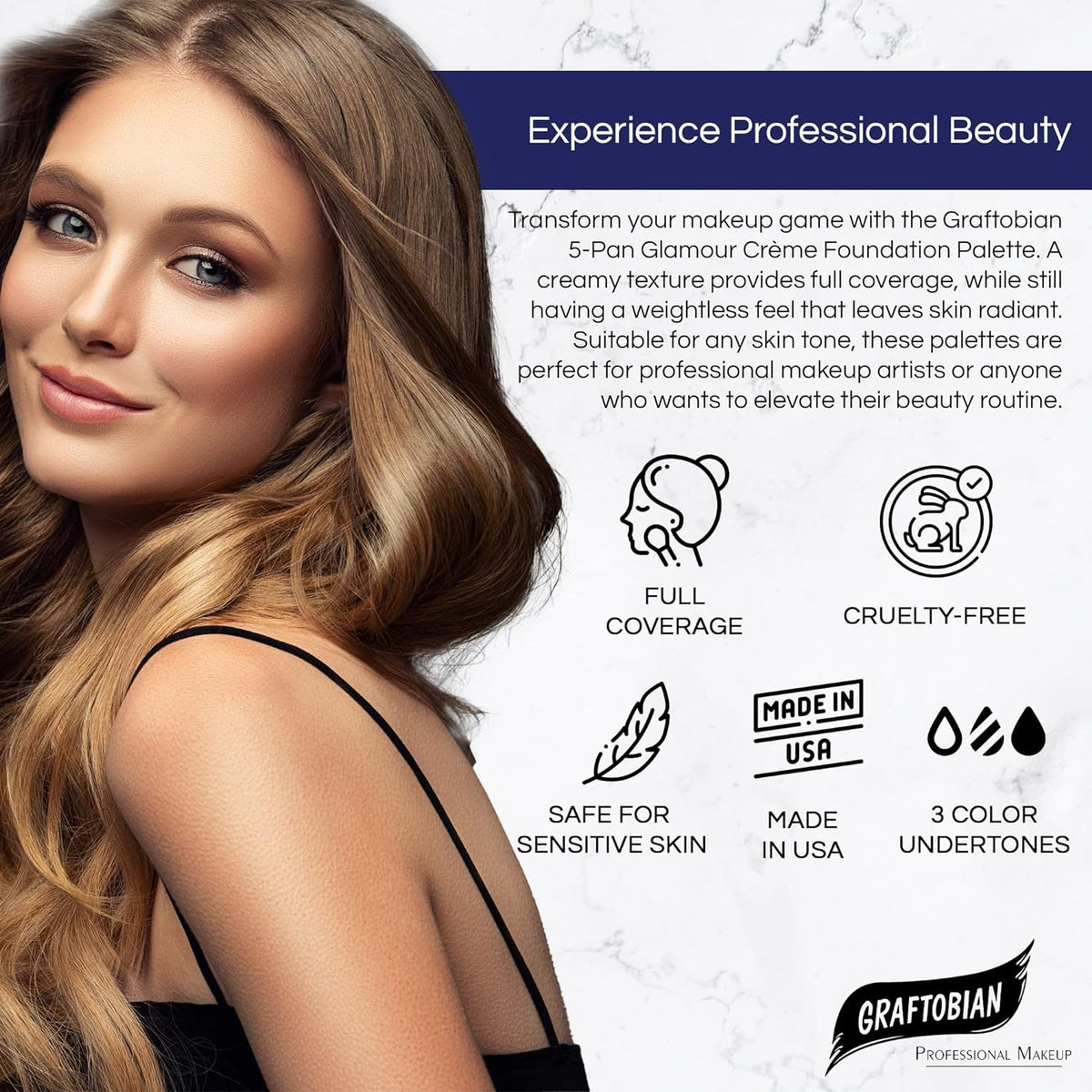 Graftobian High Definition Glamour Creme Palette, Cool #2 Beauty & Personal Care Graftobian