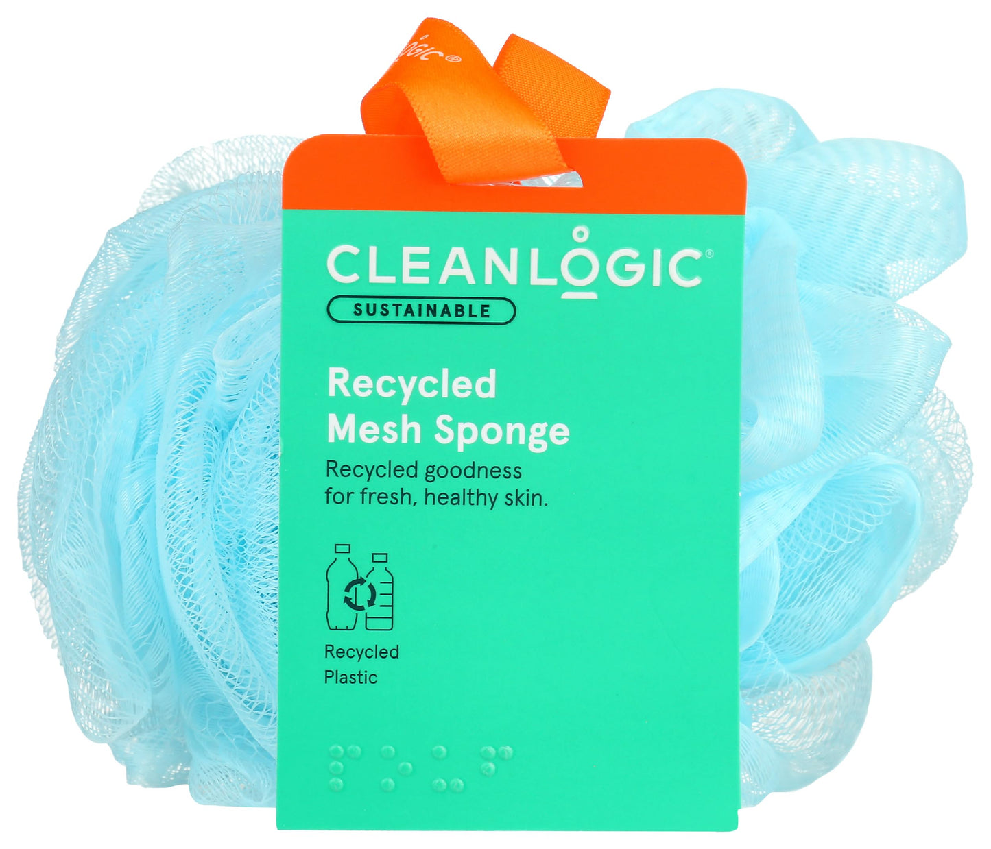CleanLogic Recycled Mesh Sponge, Certified Organic, 1 Each (Pack of 1) Beauty and Personal Care Cleanlogic