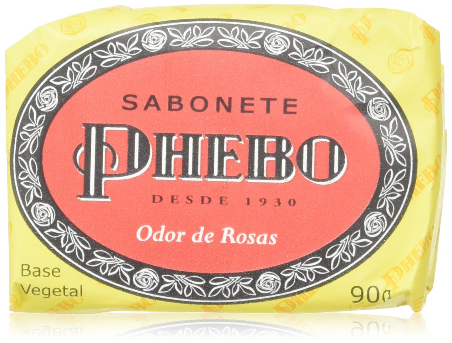 Phebo Body Soap - Odor of Roses - 3.1oz | Sabonete Barra Odor de Rosas Phebo - 90g (pack of 4) Beauty & Personal Care Phebo