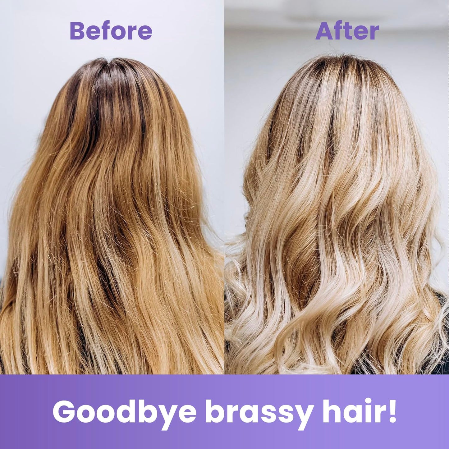 MOEHAIR Color Infuse Blonde - 12 Fl. Oz | Purple Toner for Blonde Hair | Neutralizes Brassiness and Unwanted Yellow Tones | Salon-Grade Hair Toner Beauty & Personal Care MOEHAIR