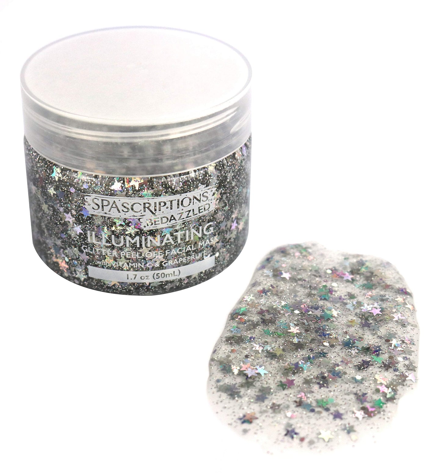 SpaScriptions BeDazzled- Firming & Pore Refining Glitter Peel-Off Masks Beauty & Personal Care SpaScriptions