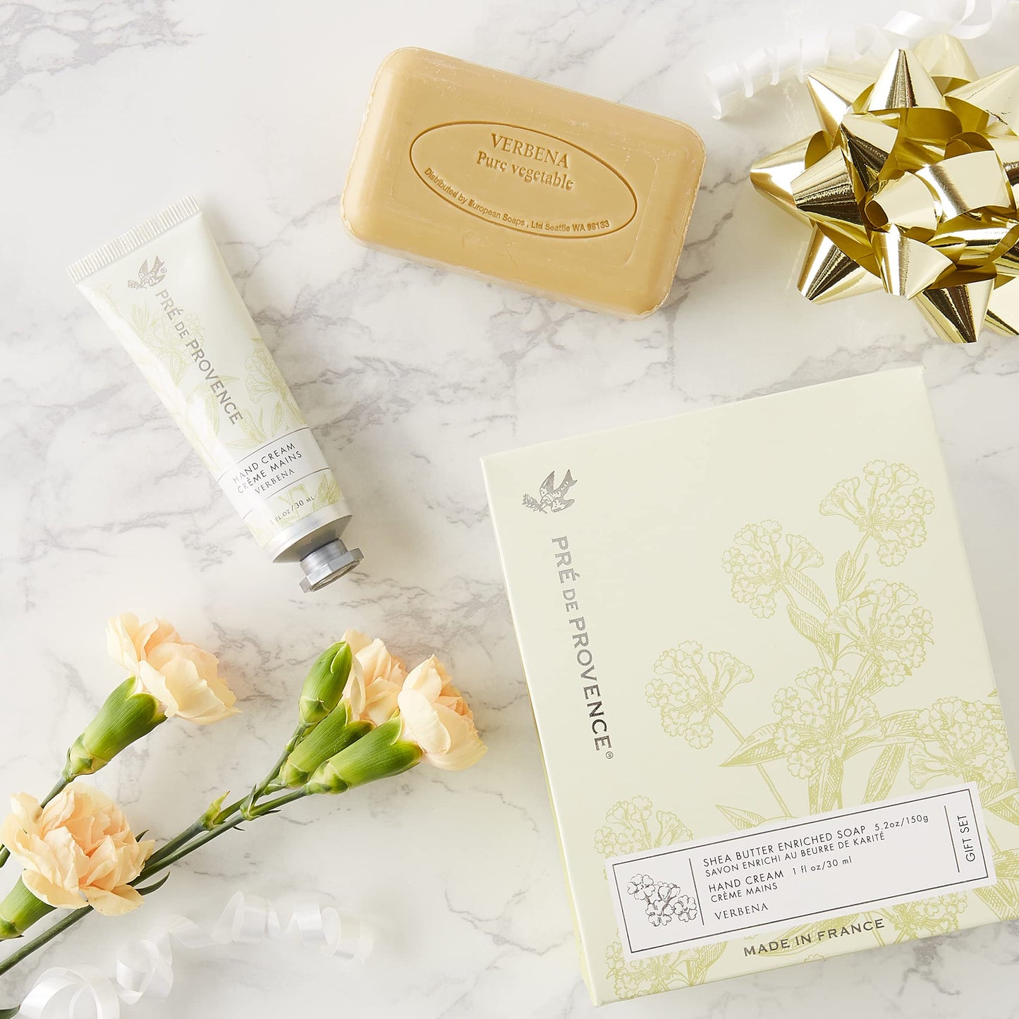 Pre de Provence Gift Set Collection 150 Gram Soap Bar & 1 fl oz Hand Cream, Verbena Beauty & Personal Care Pre de Provence