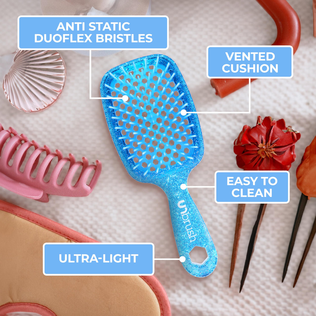 FHI Heat UNbrush Detangling Brush for Wet & Dry Hair