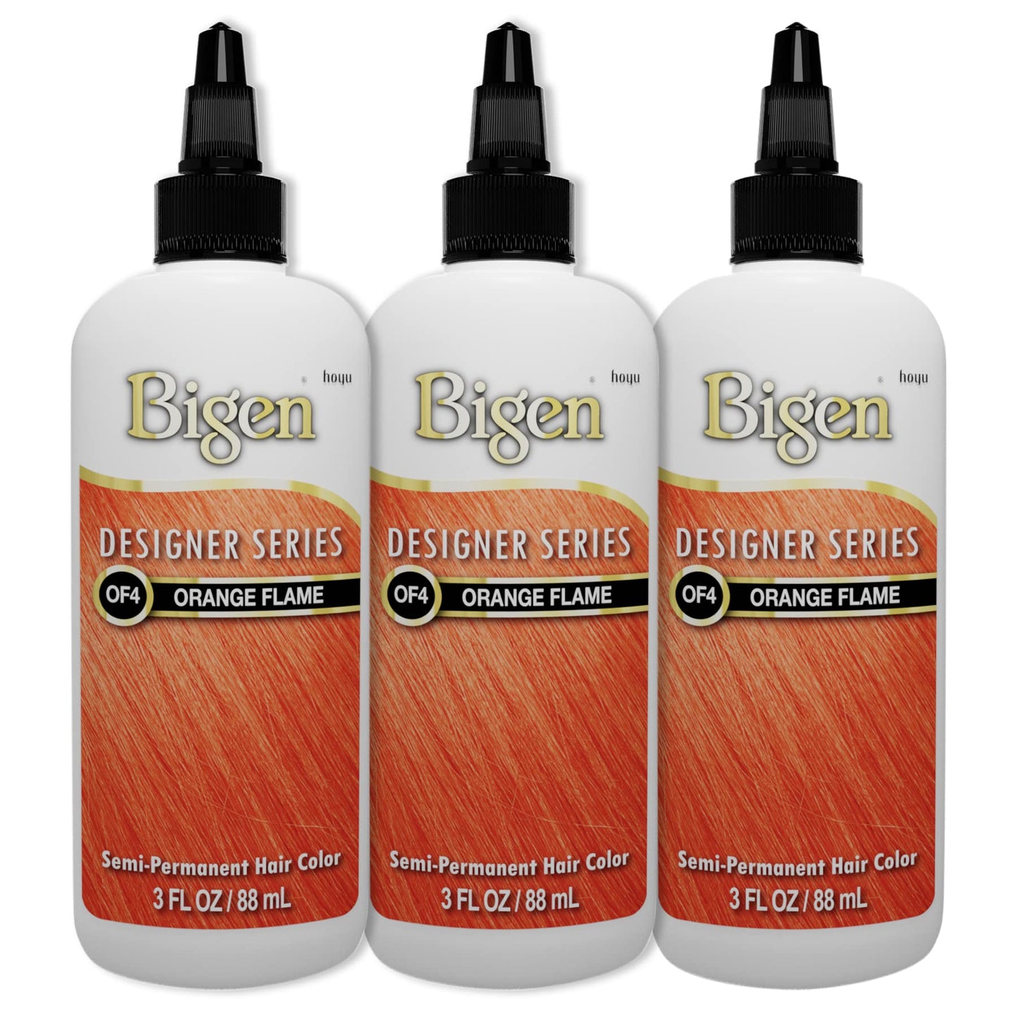 Bigen OF4 Orange Flame Designer Series Semi-Permanent Hair Color (pack of 3) Beauty & Personal Care Bigen
