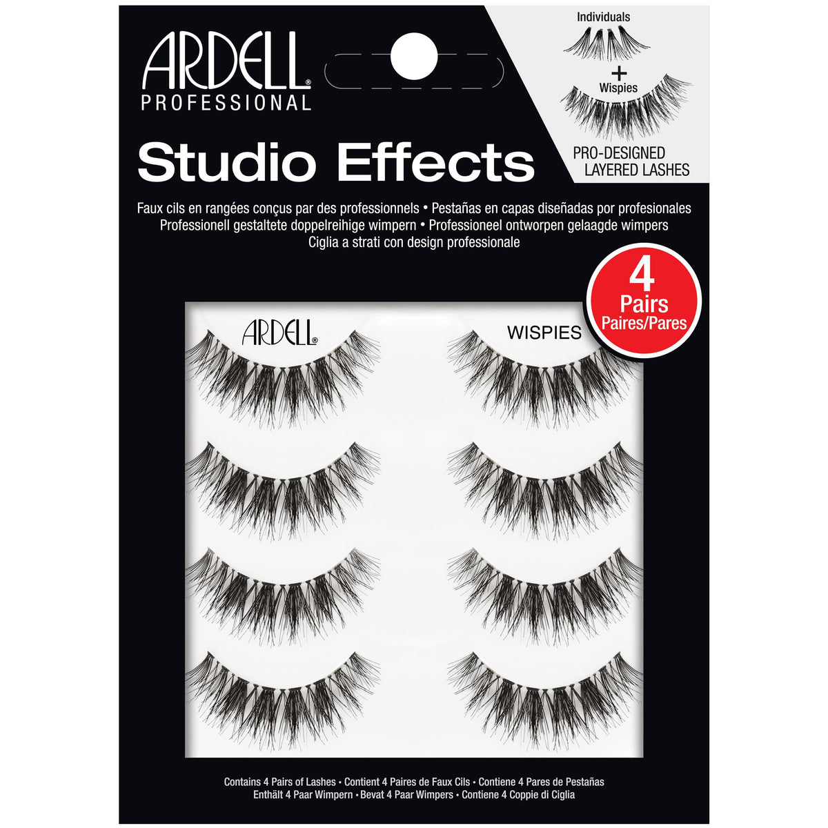 Ardell Studio Effects Wispies 4 Pairs Beauty & Personal Care Ardell