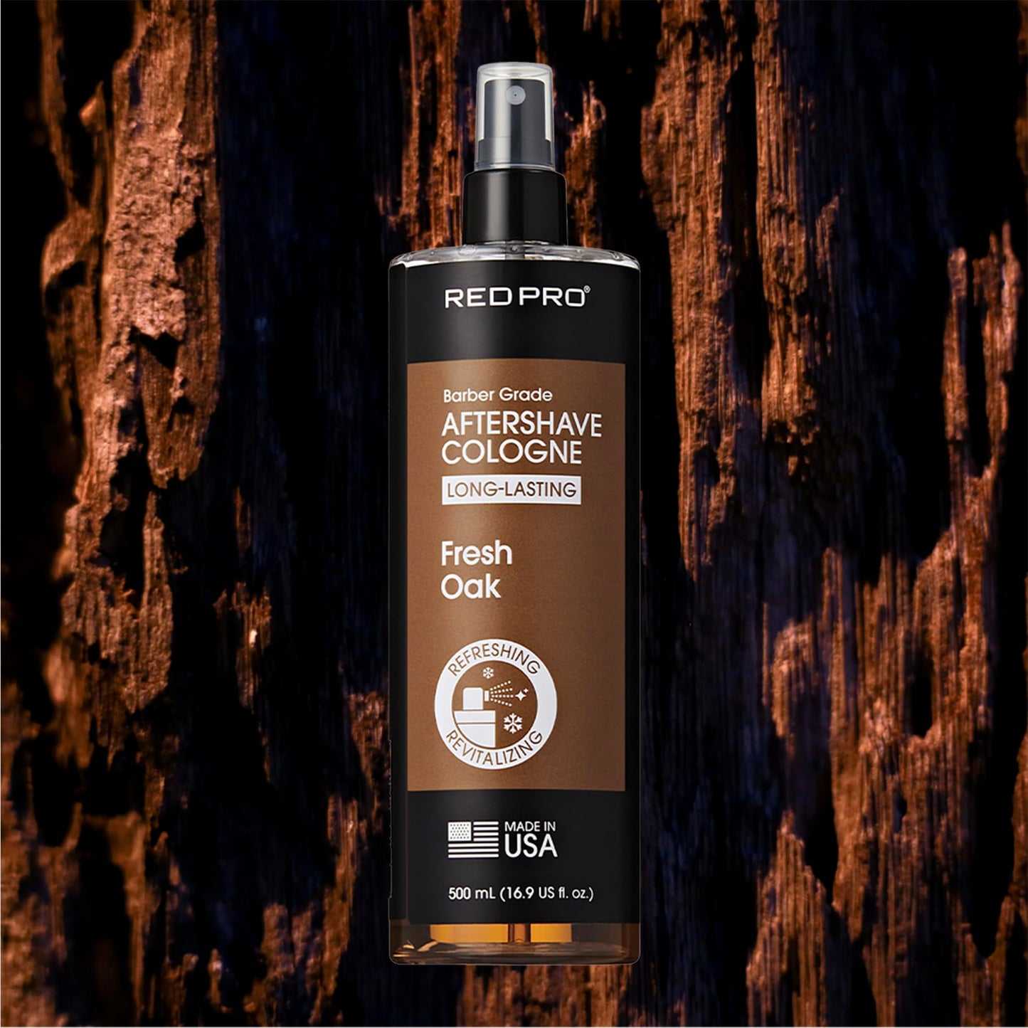 RED Pro GROOMANE Cooling Aftershave Cologne for Men, Barber-Grade Post-Shave Splash, Long-Lasting Scent, Soothes with Aloe, Fast-Drying, Tone Skin Beauty and Personal Care RED Pro